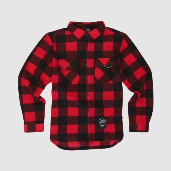 COUNTRY LIBERTY | Red Plaid Fleece Unisex XS ~ NWOT - Picture 5 of 5